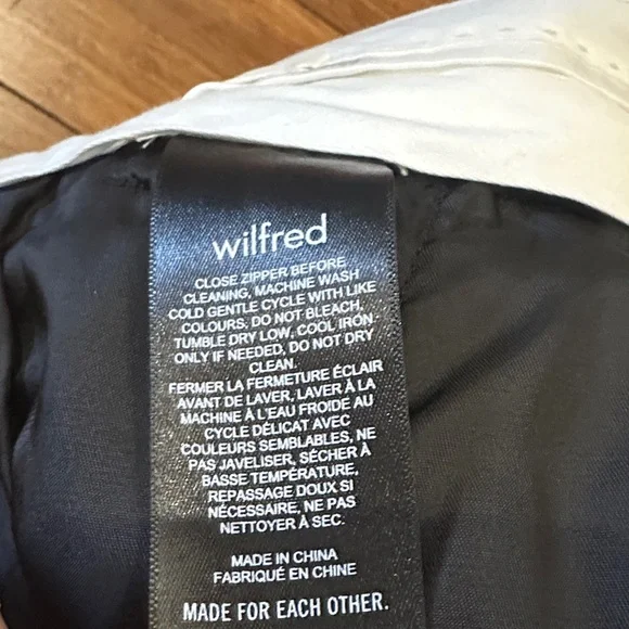 Aritzia Wilfred Cropped Black Effortless Wide Leg Pants - Picture 6 of 7